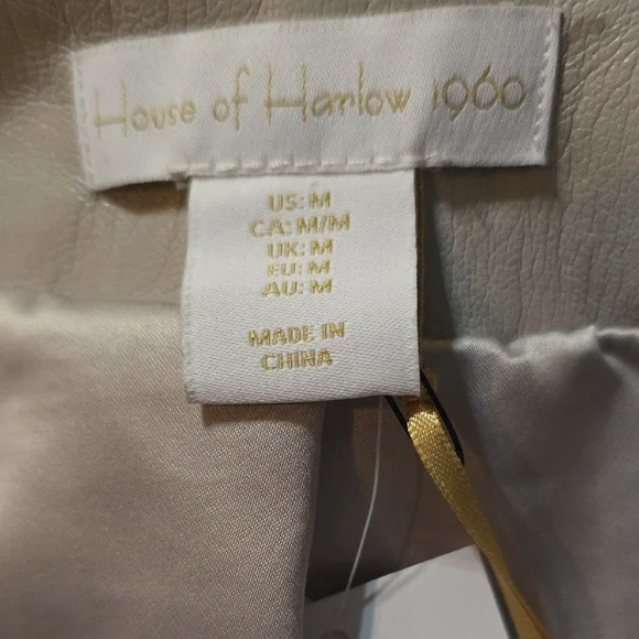 House of Harlow 1960 Light Gray Bomber Jacket - Picture 4 of 5